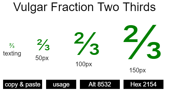 Vulgar-Fraction-Two-Thirds