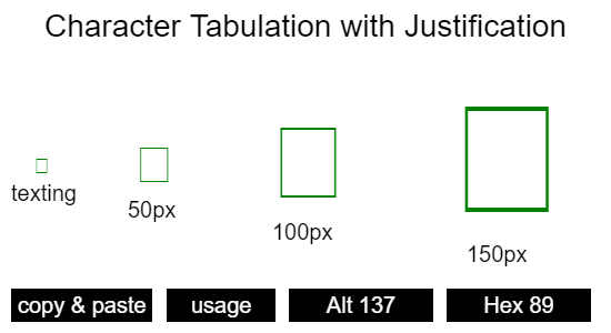 Character-Tabulation-with-Justification