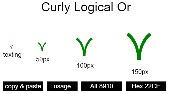 Curly-Logical-Or