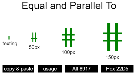 Equal-and-Parallel-To