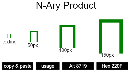 N-Ary-Product