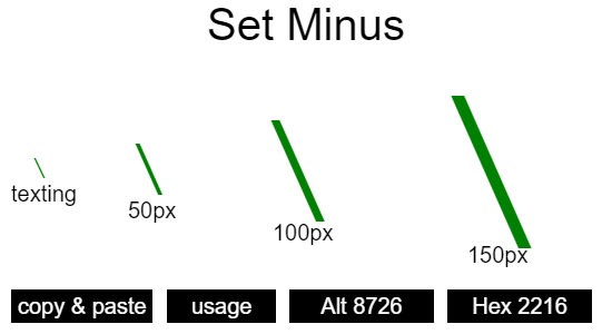 Set-Minus