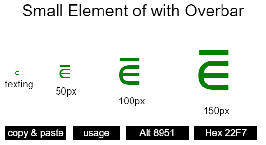 Small-Element-of-with-Overbar