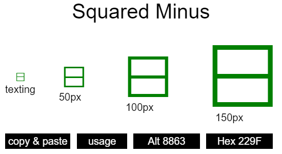 Squared-Minus