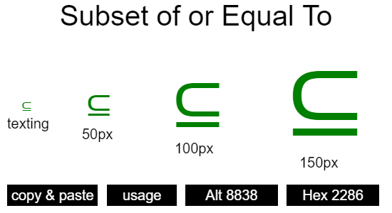 Subset-of-or-Equal-To