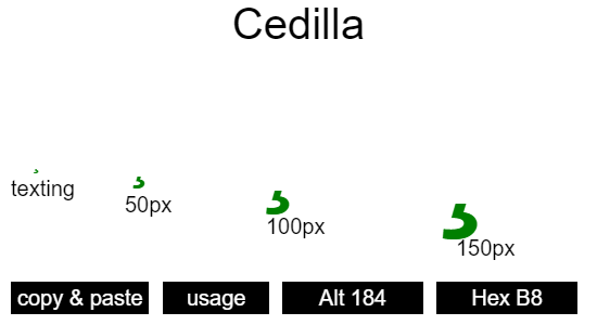 Cedilla