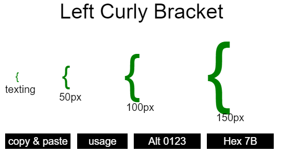 Left-Curly-Bracket