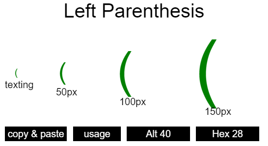 Left-Parenthesis