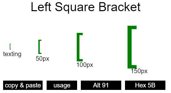 Left-Square-Bracket