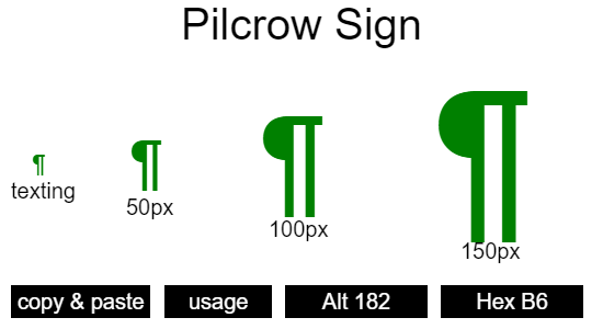 Pilcrow-Sign