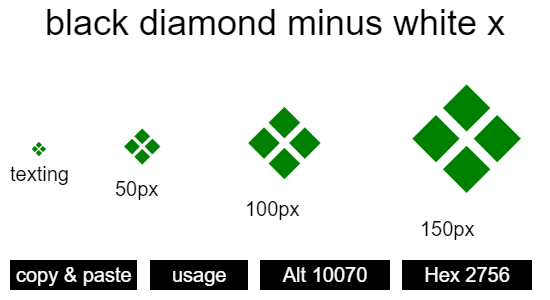 black-diamond-minus-white-x