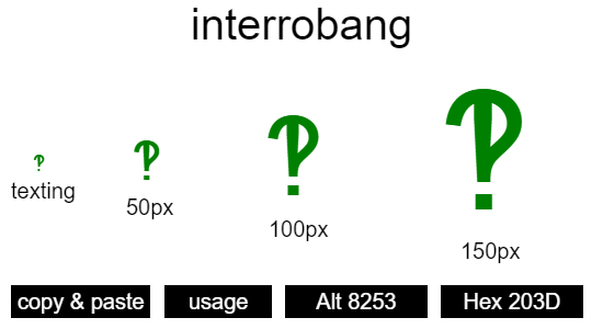 interrobang