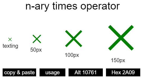 n-ary-times-operator