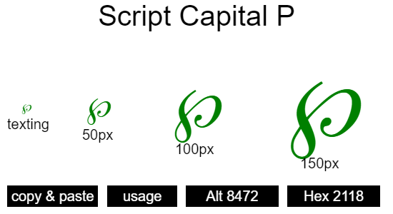 Script-Capital-P