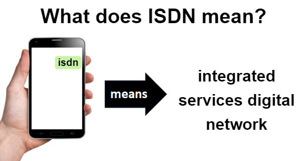 meaning of ISDN