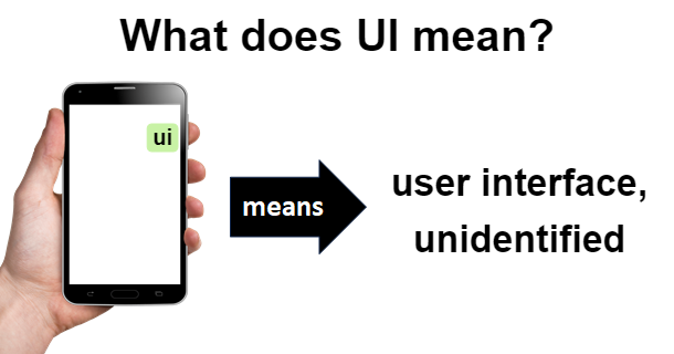 meaning of UI